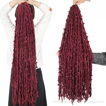 Synthetic Spring twist Marley Braids Hair for Distressed  Butterfly Locs faux  locs dreadlocks Crochet Hair Passion twist locs